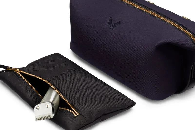 Canvas Wash Bag / Dopp Kit - Navy