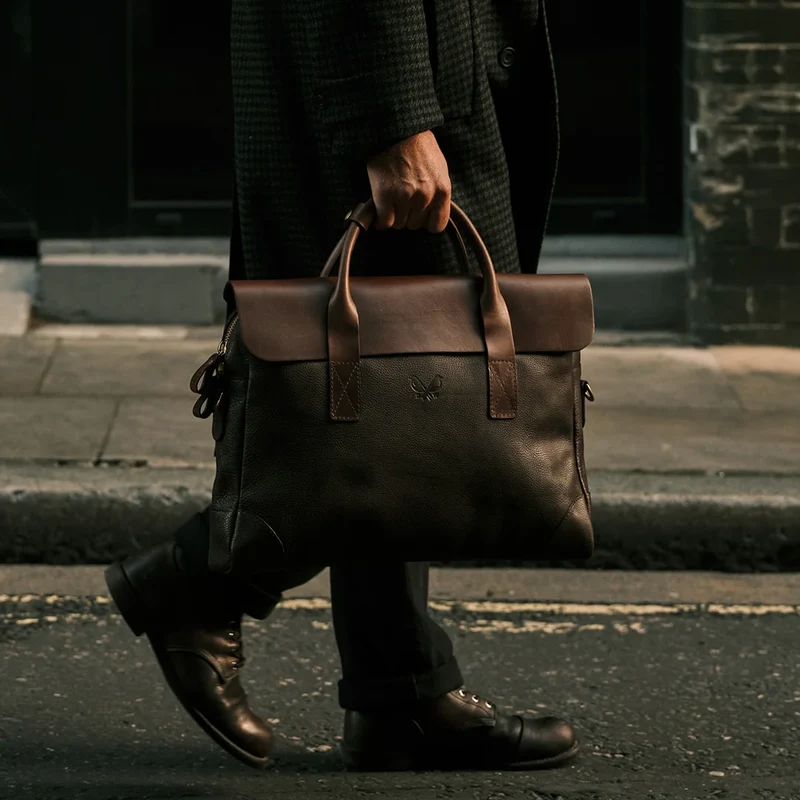 Leather Brief - Brown
