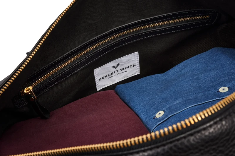 Leather Weekender - Black
