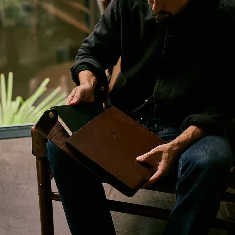 Small Folio - Brown Leather