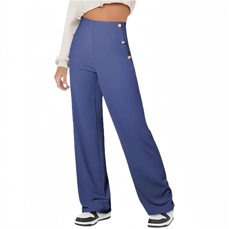 Pantalon Large Taille Haute pour Femme