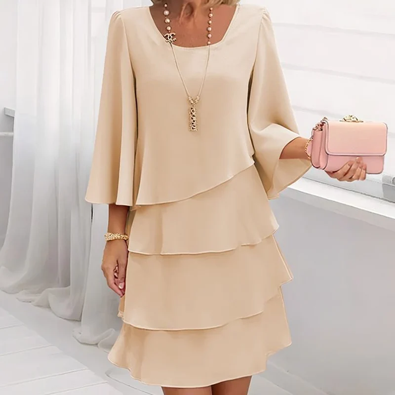 Robe Longue à Volants "Énigme"