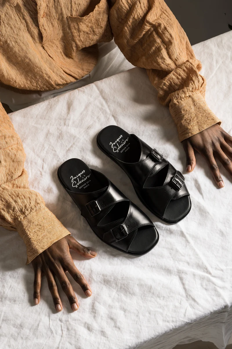ALLY SANDAL SUEDE PEDRA