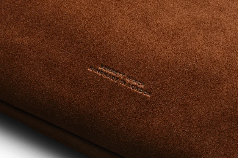 Suede Flight Folio - Tobacco Brown