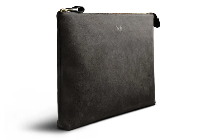 Suede Flight Folio XL - Storm Grey