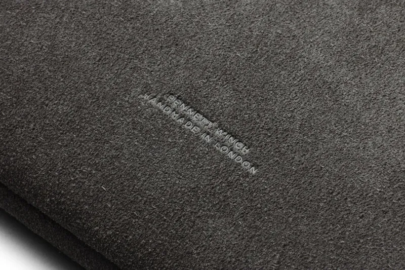 Suede Flight Pouch - Storm Grey