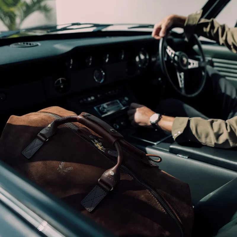 Suede Weekender - Tobacco Brown