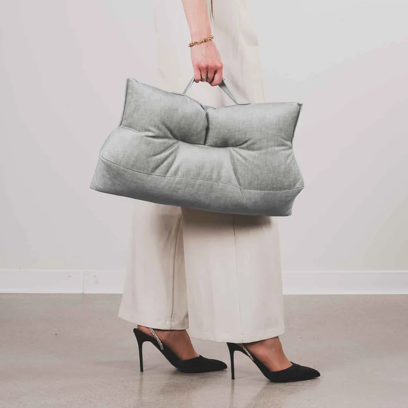 Coussin lombaire · LEANDRO Gris perle