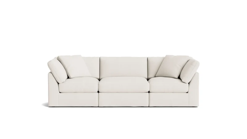 Get Together™ 3-Piece Modular Sofa, Standard, Cream Linen