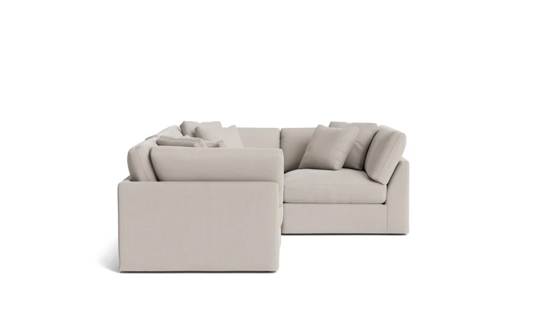 Get Together™ 4-Piece Modular Sectional Closed, Large, Clay