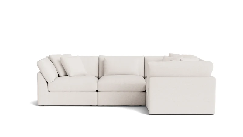 Get Together™ 4-Piece Modular Sectional Closed, Large, Nomad Snow