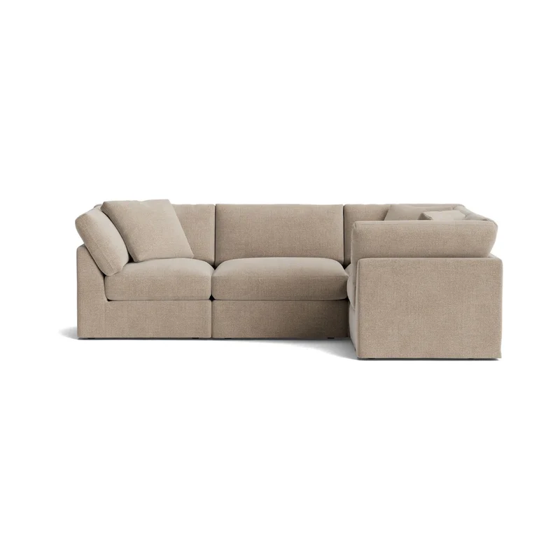 Get Together™ 4-Piece Modular Sectional Closed, Standard, Champagne