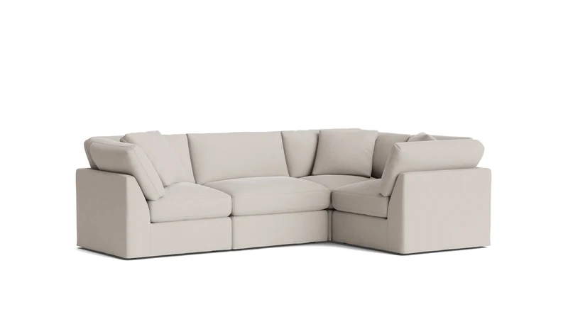 Get Together™ 4-Piece Modular Sectional Closed, Standard, Clay
