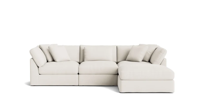 Get Together™ 4-Piece Modular Sectional, Large, Cream Linen