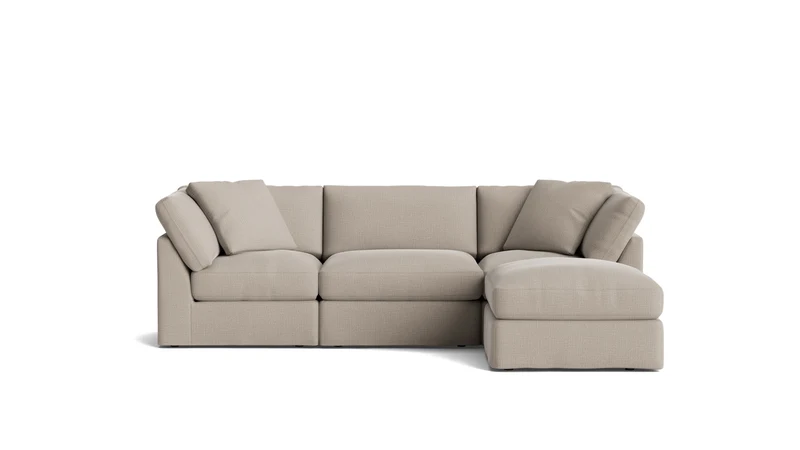Get Together™ 4-Piece Modular Sectional, Standard, Light Pebble