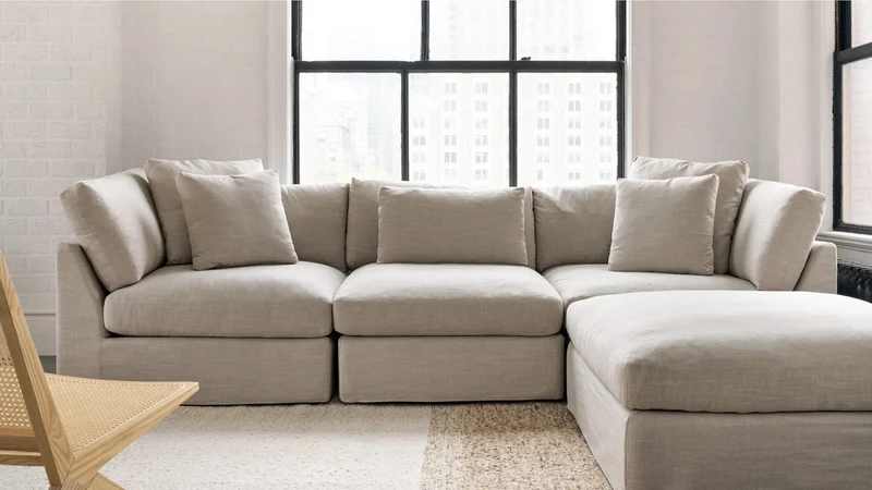 Get Together™ 4-Piece Modular Sectional, Standard, Light Pebble