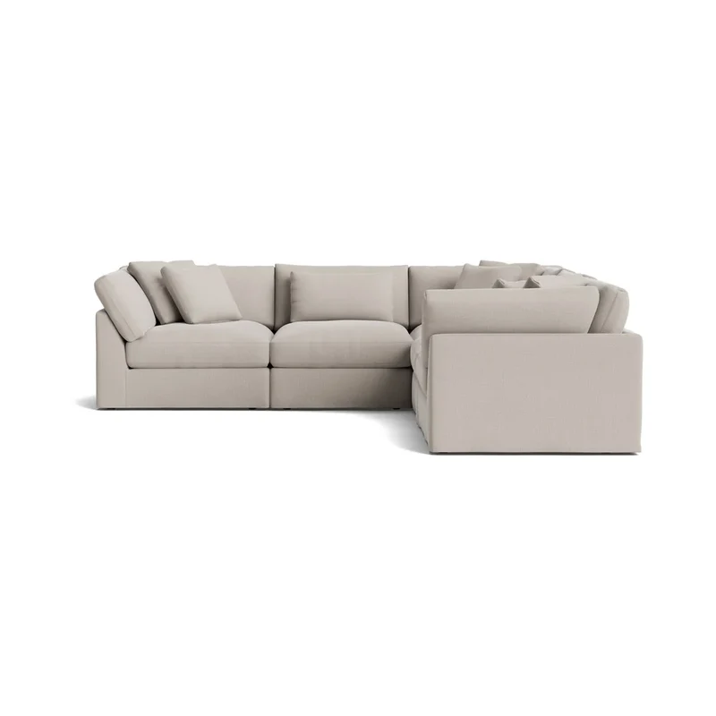 Get Together™ 5-Piece Modular Sectional Closed, Large, Clay