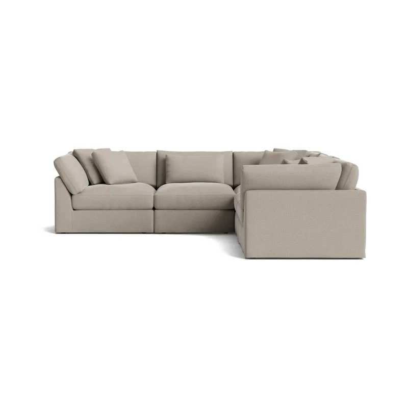 Get Together™ 5-Piece Modular Sectional Closed, Large, Light Pebble