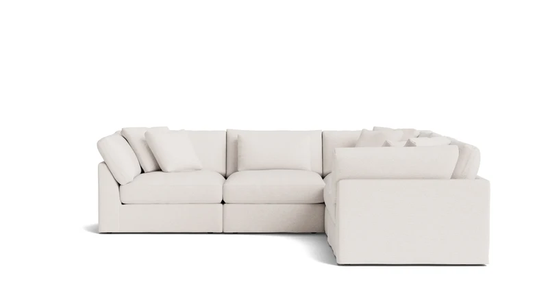 Get Together™ 5-Piece Modular Sectional Closed, Large, Nomad Snow