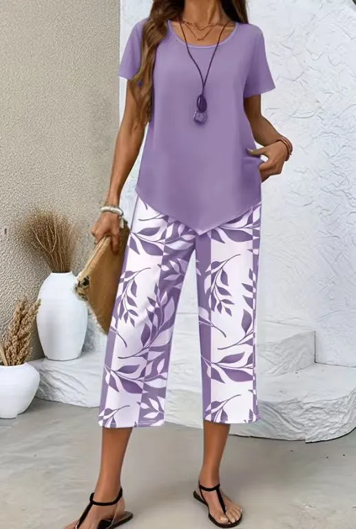 Ensemble Chic "Estival" – Pantalon Large et Haut