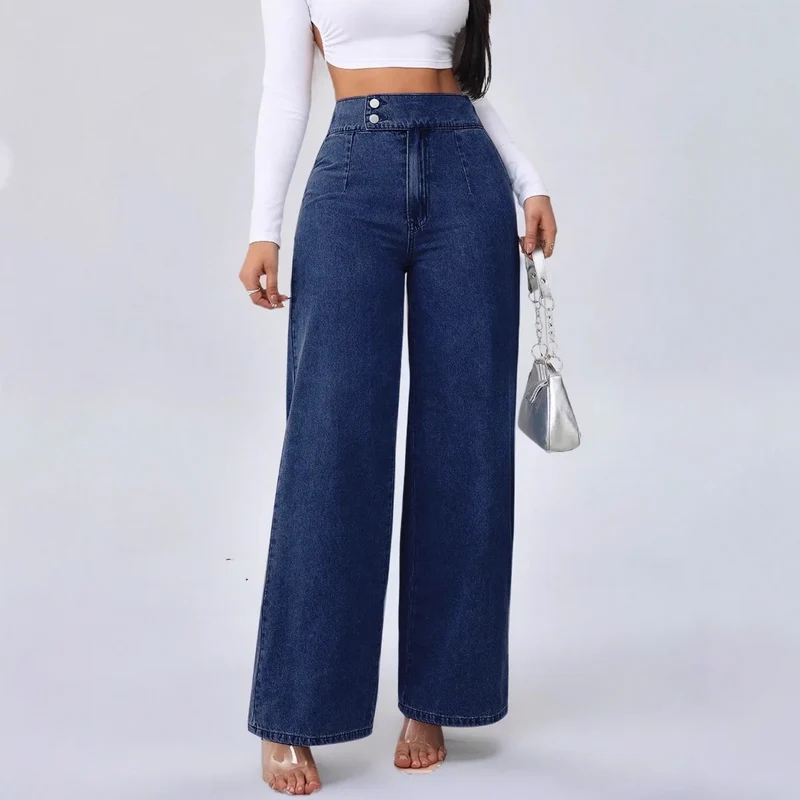 Jean Large Taille Haute "Héritage Denim"
