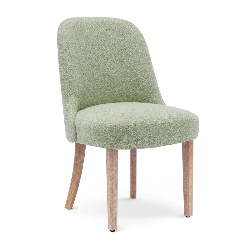Water and Stain Resistant Boucle Polyester Side Chair