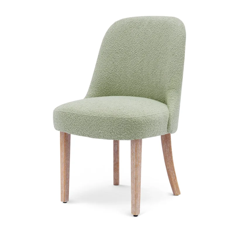 Water and Stain Resistant Boucle Polyester Side Chair