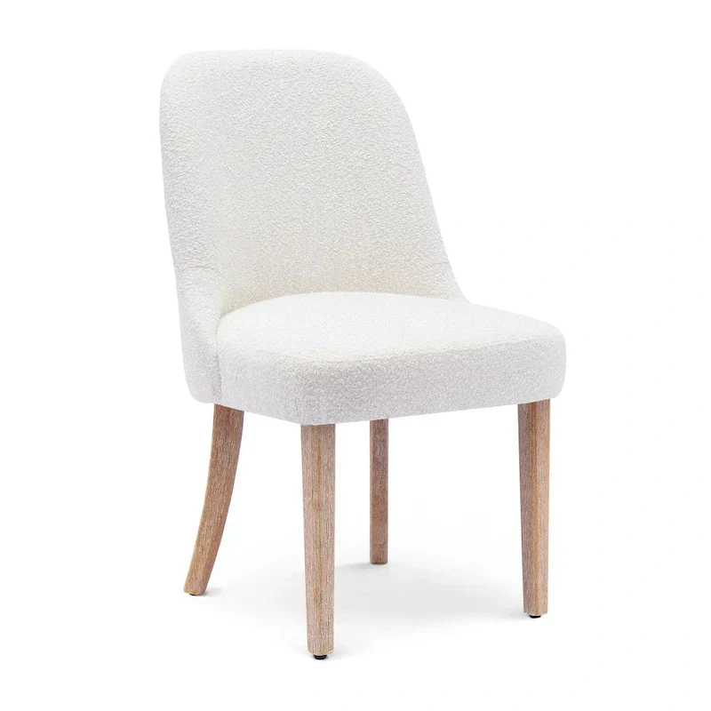 Water and Stain Resistant Boucle Polyester Side Chair