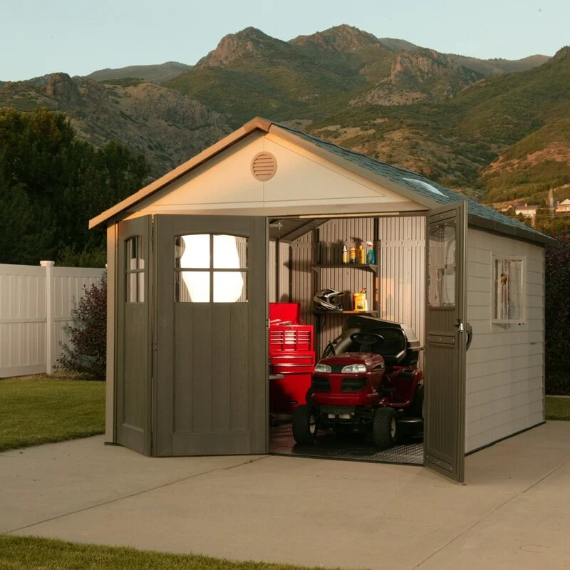 11 ft. W x 11 ft. D Plastic Storage Shed