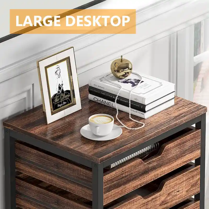 Wooden Storage Cabinet Organizer with 5 and 7 Drawer Options