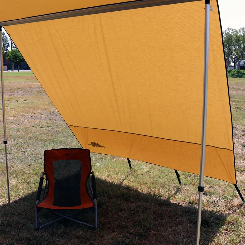 Truck or Car Awning Shade Wall, 6.5x8 Feet, Poly-Cotton Ripstop Fabric, Tan