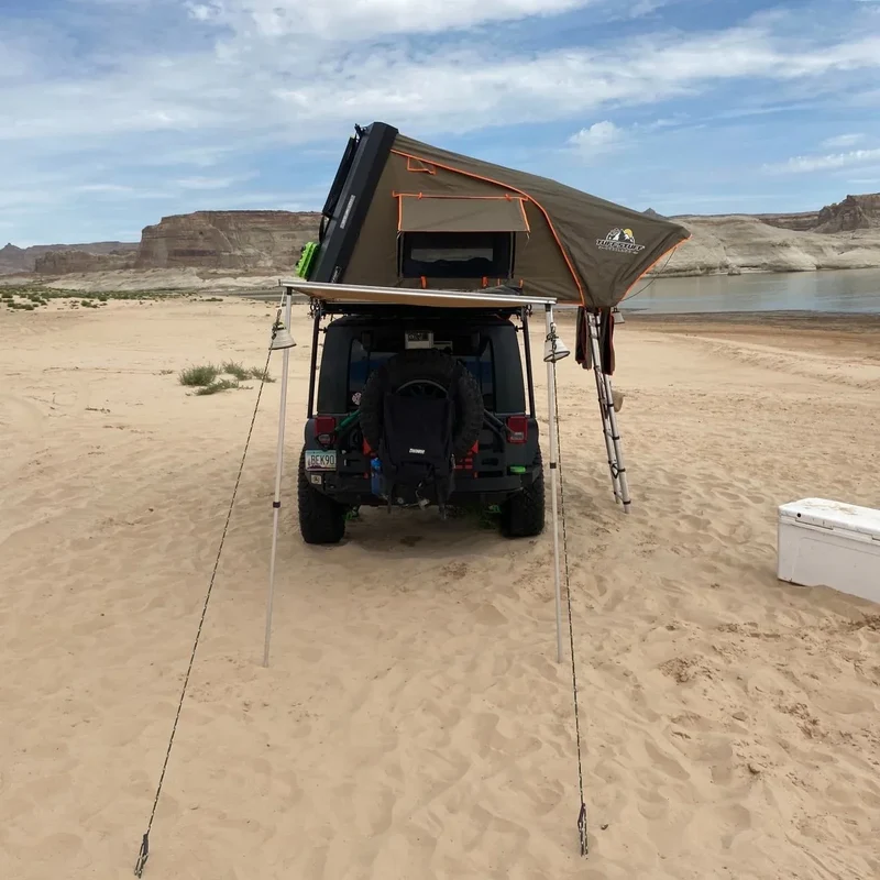 Stealth Hardshell Rooftop Tent, Aluminum, 3 Person, Black